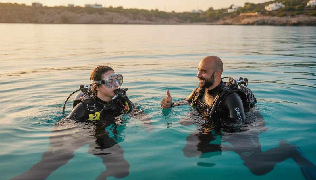 Rafael Alcalde durante su formación Open Water y Advanced de buceo en La Azohía (2014-2015)